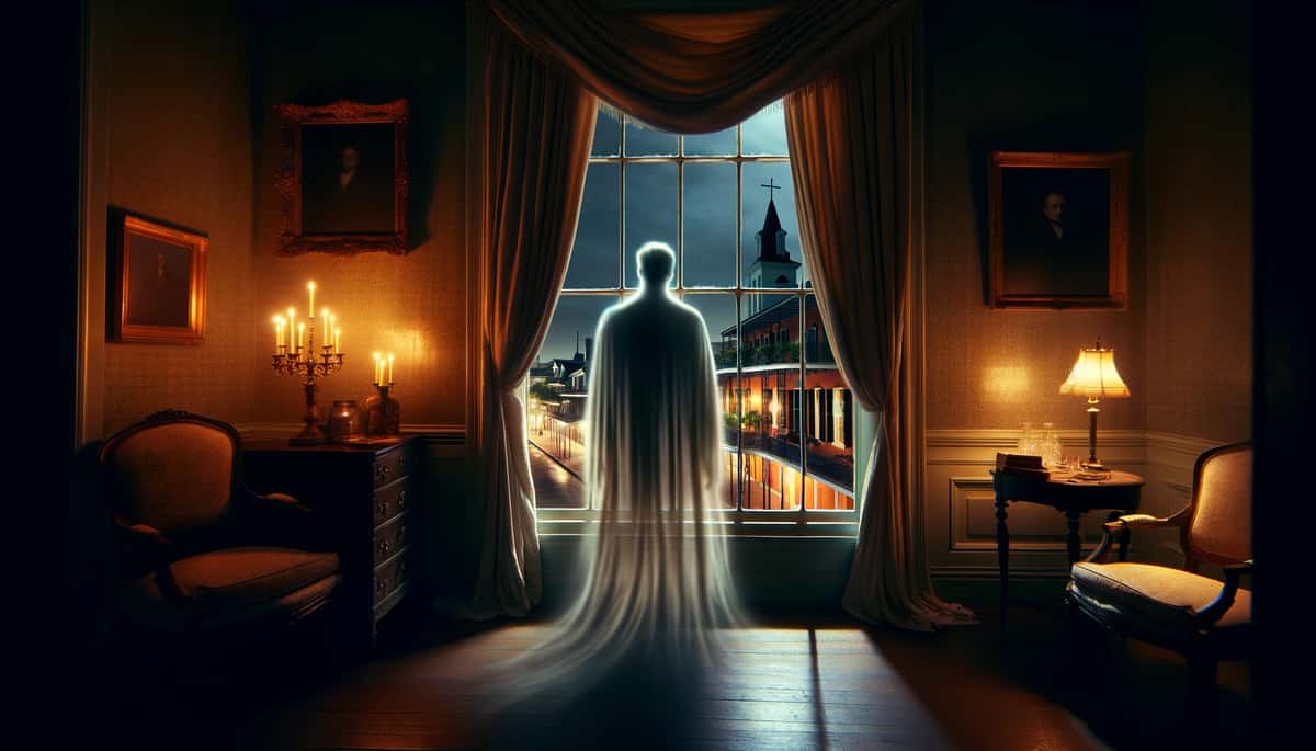 An image of one of the ghosts that are said to haunt the Sultan's Palace