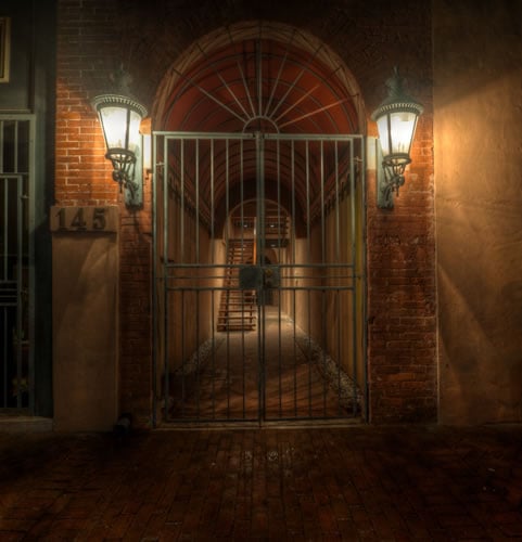 One of Savannah's haunted walkways