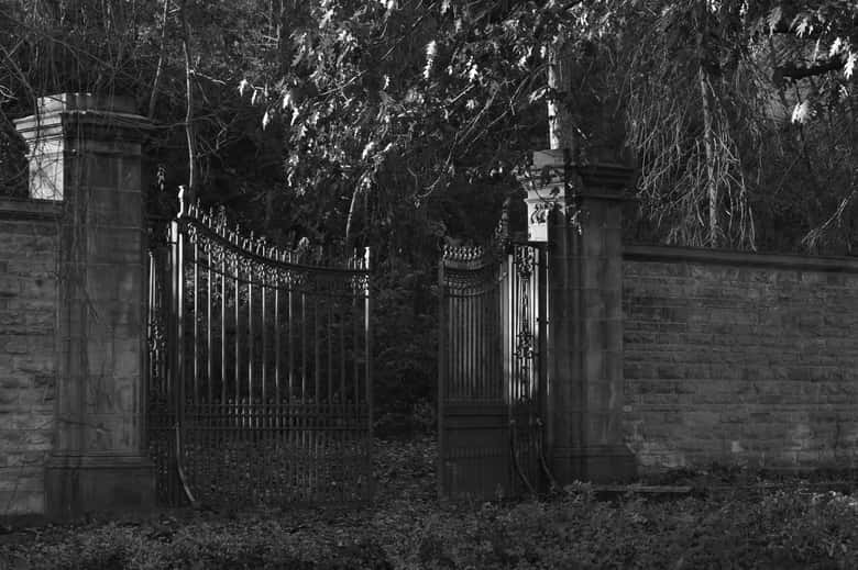 A ghostly gate, which is talked about on the Ghosts of Louisville Tour.