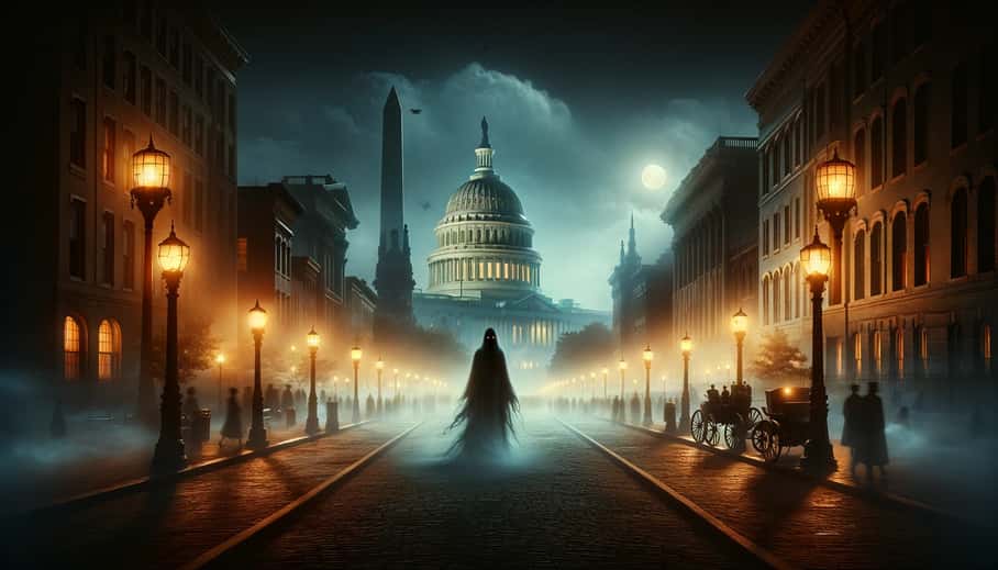 One of the spooky, haunted locations you'll visit on The Dark Nights in D.C. Ghost Tour