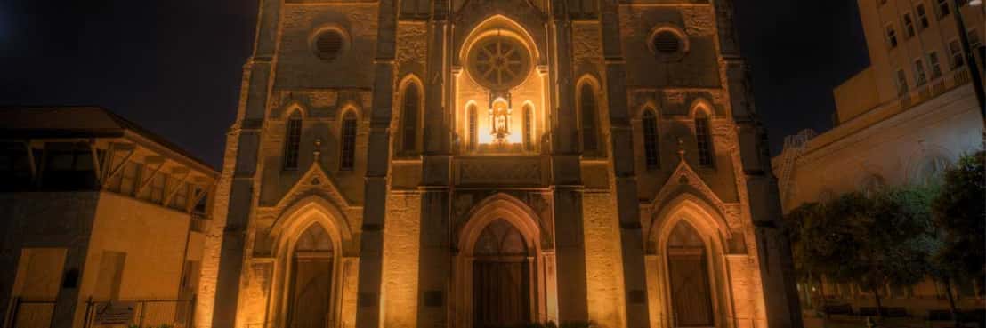 San Antonio's most haunted church, one of the stops on this ghost tour
