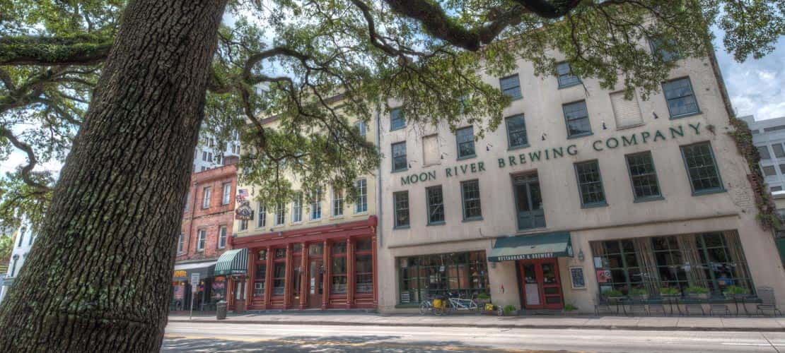 Moon River Brewing Company - a restaurant with outside dining options in Savannah