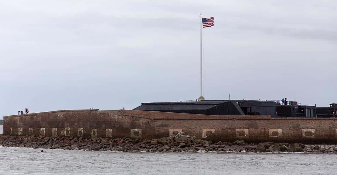 Fort Sumter, the haunted Civil War Fort in Charleston.
