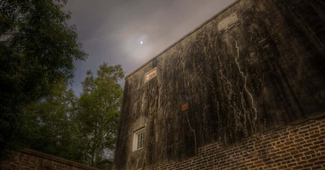The haunted location in the French Quarter where our guides did a team-building ghost hunt.