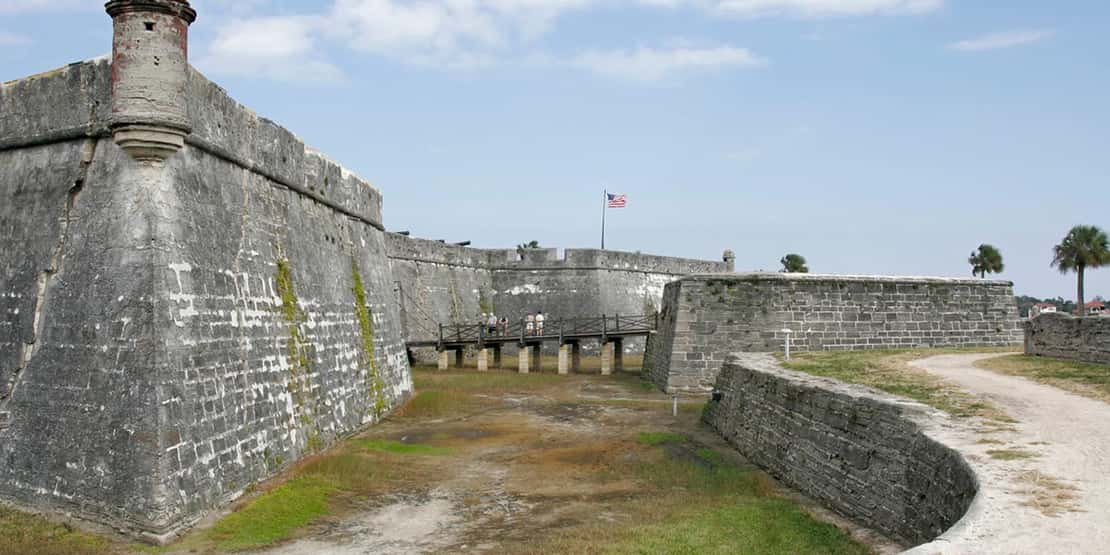 The location within Castillo de San Marcos where our CEO watched a ghostly shadow person walk in 2018