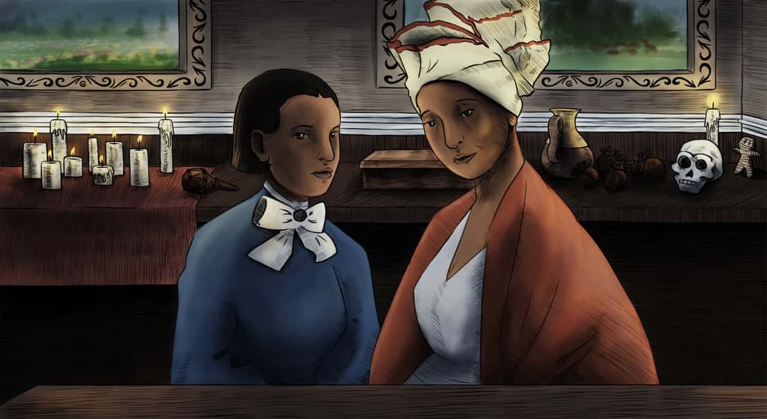 Marie Laveau with her daughter, Marie II