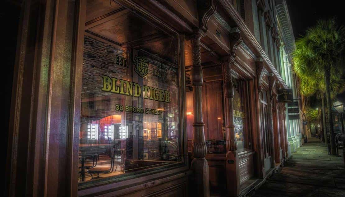 The Blind Tiger Pub - a great place for fans of ghosts and the paranormal to grab a drink and dinner.