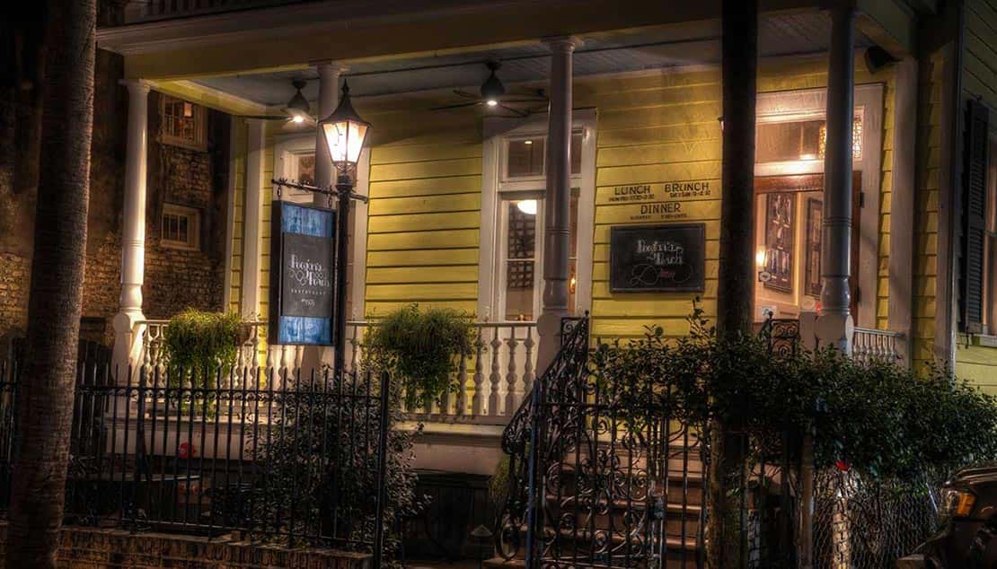 Poogan's Porch, a great place for a good dinner in Charleston - as long as you like ghosts with your food.