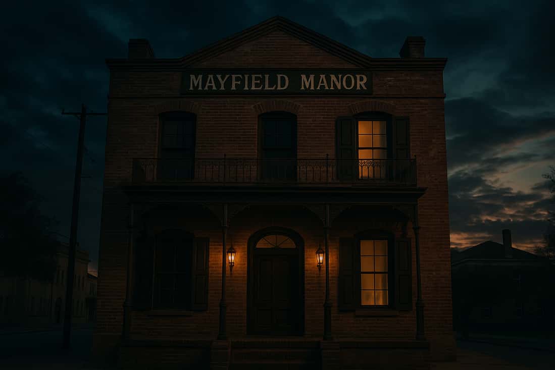 El interior de la mansión embrujada de Mayfield, uno de los edificios más embrujados de la isla de Galveston