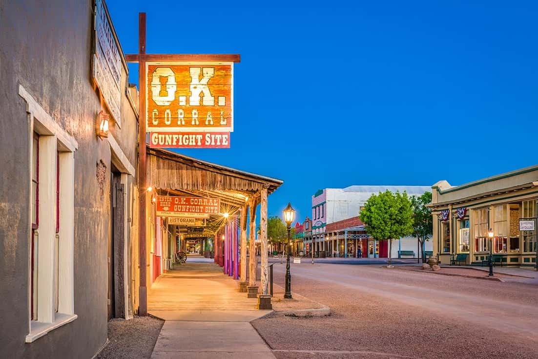 The OK Corral, where many of Tombstone's ghosts are seen haunting.