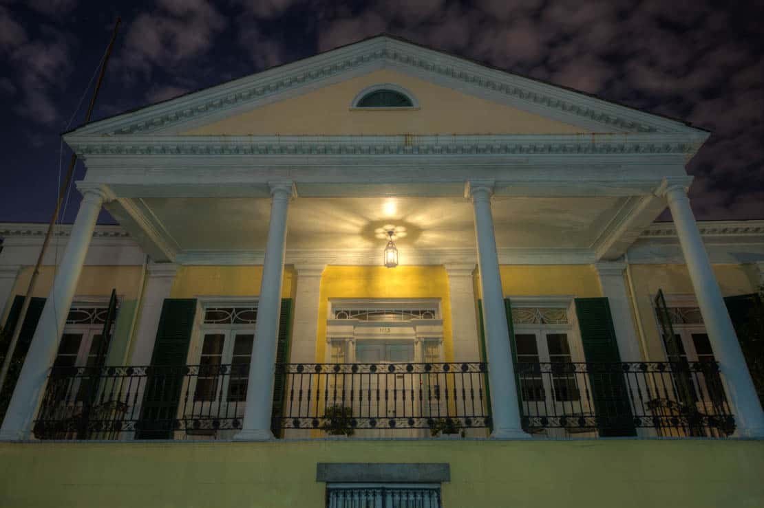 The Beauregard-Keyes House, which is often said to be the most haunted house on Royal Street, in New Orleans.