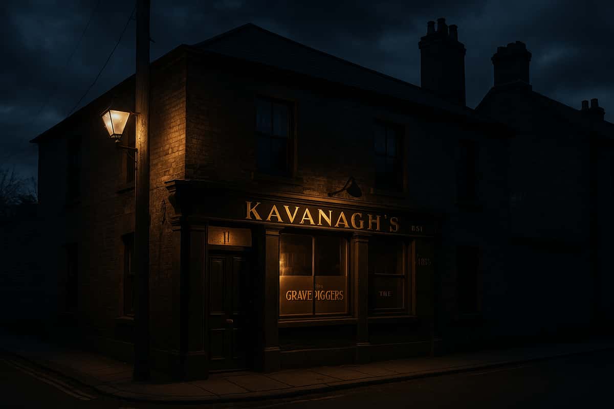 Kavanagh's Haunted Pub at twilight