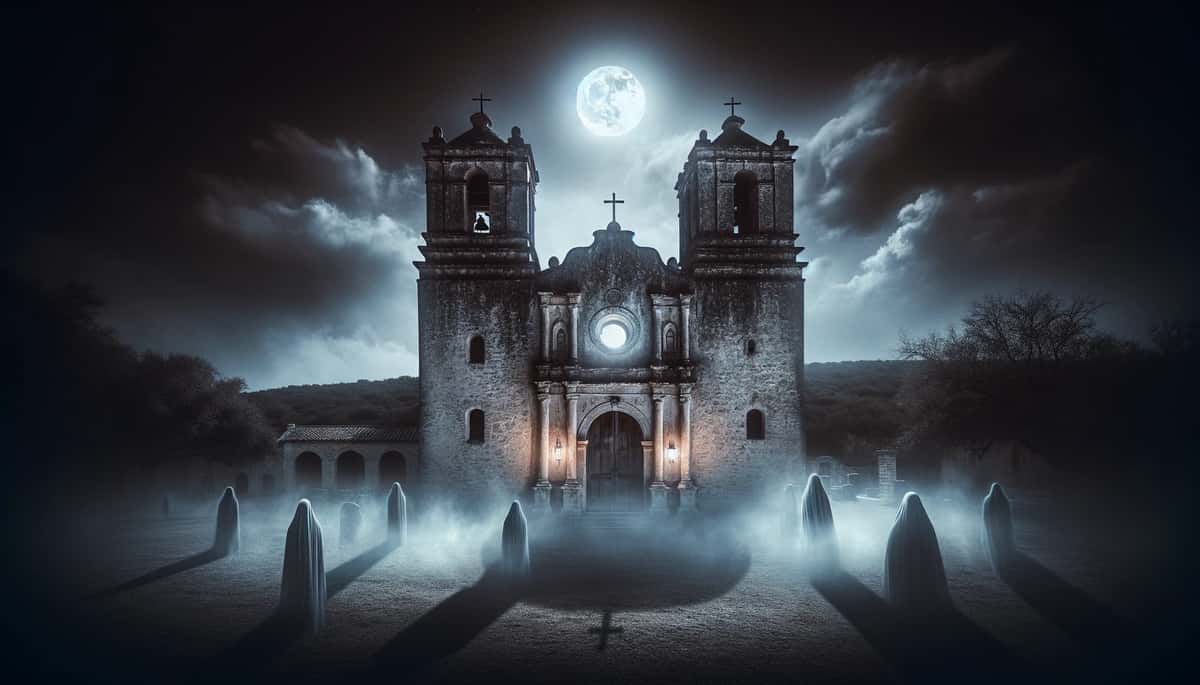 A photo of the Mission San Jose in Haunted San Antonio.