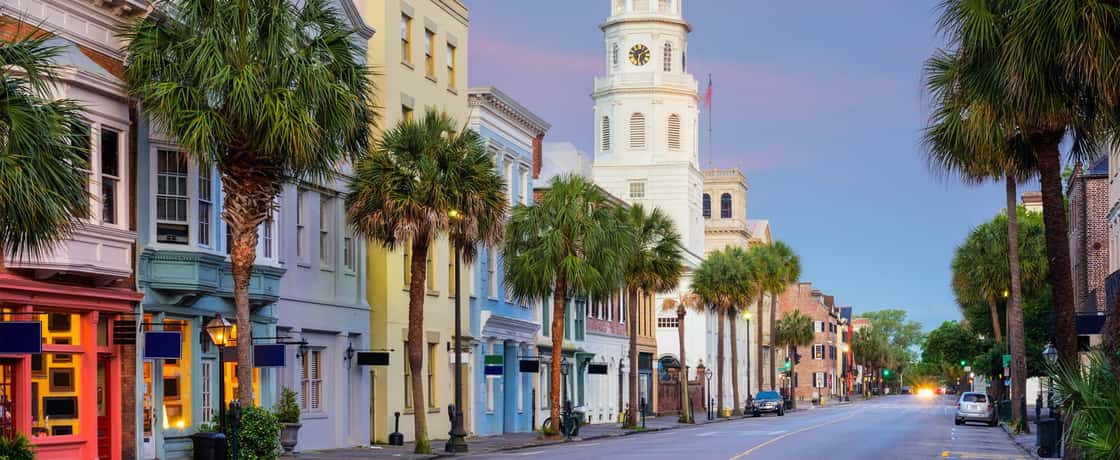 Downtown Charleston, which is where you can join us for a Ghost Tour.