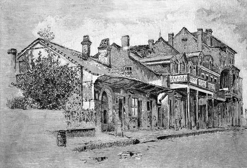 The Federal Courthouse which stood where the Andrew Jackson Hotel stands today