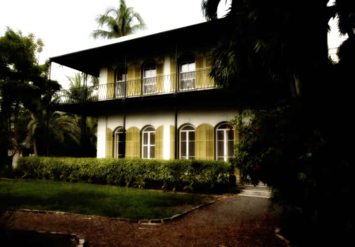 The Hemingway House, one of the haunted houses you can learn about from Ghost City Tours in Key West.