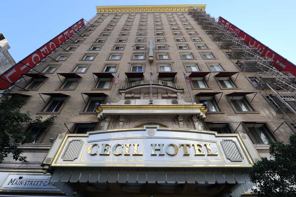 The haunted Cecil Hotel in Hollywood