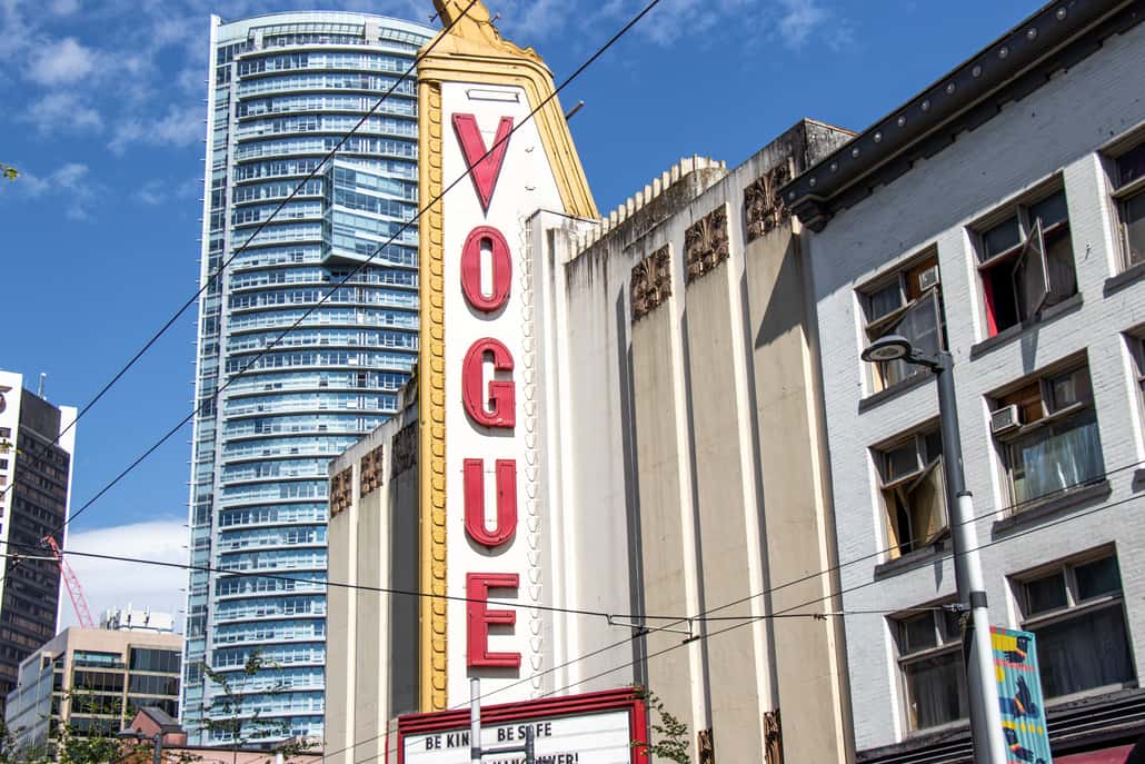 The haunted Vogue Theatre, in Hollywood
