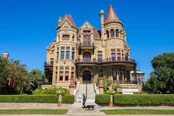 The Bishop's Palace, one of the most haunted houses in Galveston Texas