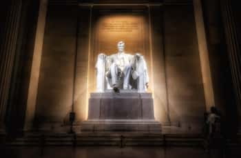 The Lincoln Memorial, one of the haunted places in Washington DC.