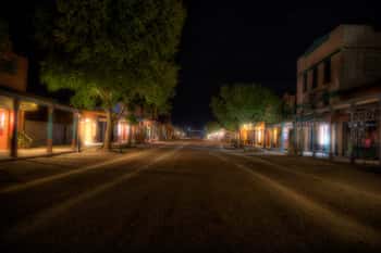 One of the haunted streets in Tombstone where our family-friendly ghost tour visits.