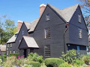 The House of the Seven Gables, one of Salem's most haunted houses.