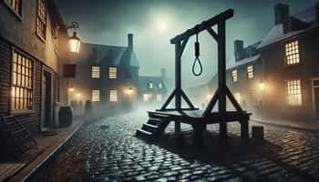 One of the haunted locations on the Gallows Path Ghost Tour
