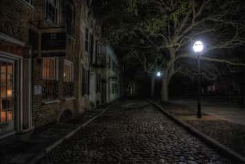 One of the haunted Alleys in Charleston - as you'll see on the Death and Depravity Ghost Tour