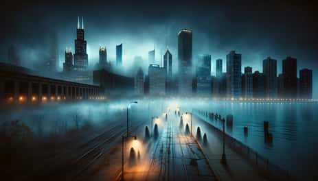 Downtown Chicago, where many of Chicago's ghost stories and hauntings come from.