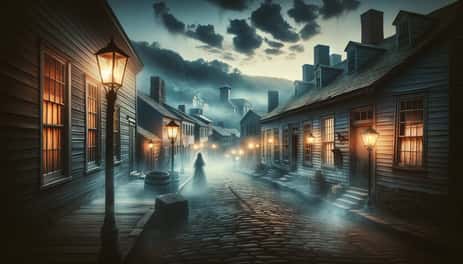 Gettysburg at night, showing how easily you can think that Gettysburg is haunted by Ghosts