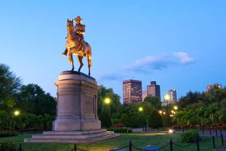 Boston Common, one of the most haunted places in Boston, as seen on our Ghost Tours.