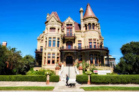 The Bishops Palace, one of the most haunted houses in Galveston.