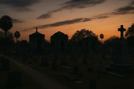Broadway Cemetery, one of Galveston's haunted Cemeteries which you can visit during the day.