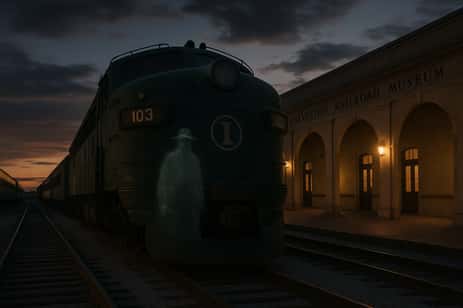 The Galveston Railroad Museum, a popular tourist attraction which is also popular with ghosts.