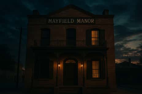 The haunted Mayfield Manor, a location in Galveston which made our list of the most haunted places on Galveston Island.