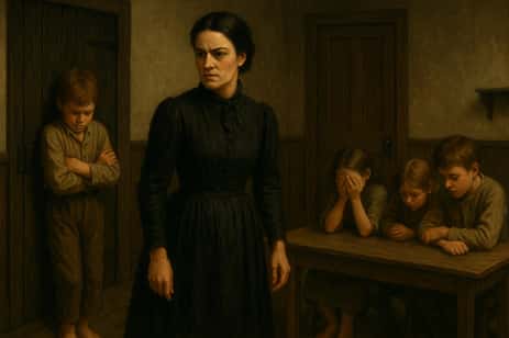 A scene portarying what it might have looked like in the Children's Orphanage in Gettysburg.