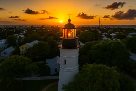 The Key West Lighthouse, which is said to be one of the most haunted places in Key West.