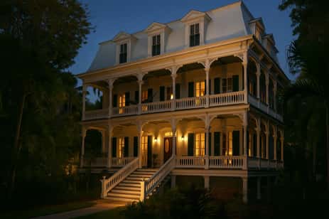 The Porter Mansion, one of Key West's most well-known haunted Mansions.