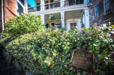 A photo of the Fleur de Lis Mansion, a boutique hotel located in the Lower Garden District of New Orleans Louisiana