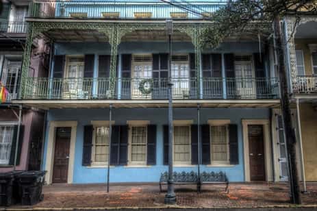 A photo of the Jean Lafitte House, a boutique hotel located in the Marigny neighborhood of New Orleans Louisiana