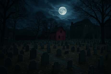 The haunted Burial Point Cemetery, in Salem, where many ghost hunters visit to look for ghosts.