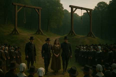 Gallows Hill, where many people were hanged in Salem - rumored to be haunted, one of Salem's most haunted places.