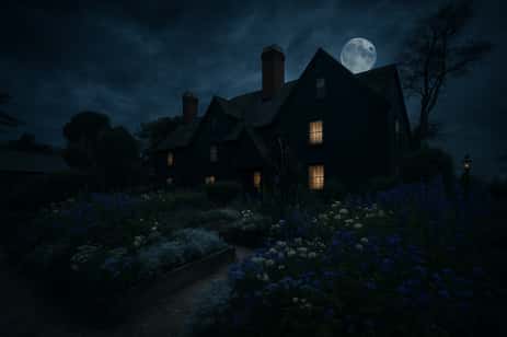 The House of the Seven Gables, one of Salem's most haunted homes.