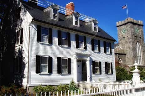The Ropes Mansion, said to be one of the most haunted houses in Salem, Massachusetts.