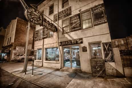 One of the strangest haunted buildings in Savannah Georgia, Bradley's Lock and Key