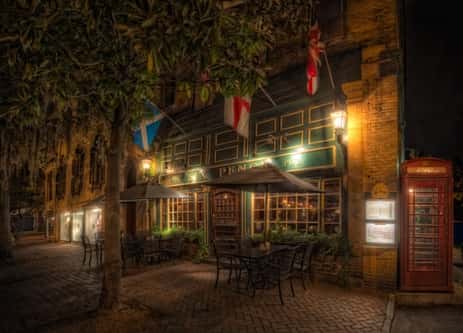 The Six Pence Pub, one of the most haunted pubs and restaurants in Savannah