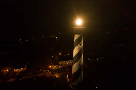The St. Augustine Lighthouse, featured on many ghost hunting TV shows like Ghost Hunters.