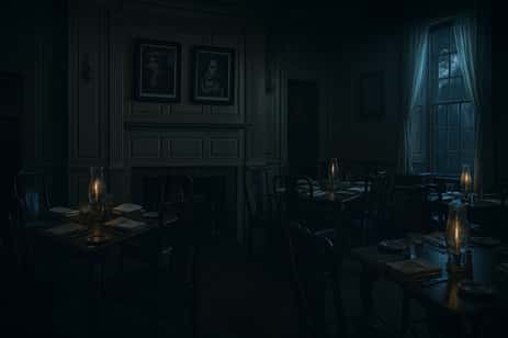The haunted Kings Arms Tavern, the most haunted place in Williamsburg according to locals.
