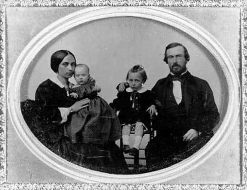 The Whaley family in the infamously haunted Whaley House