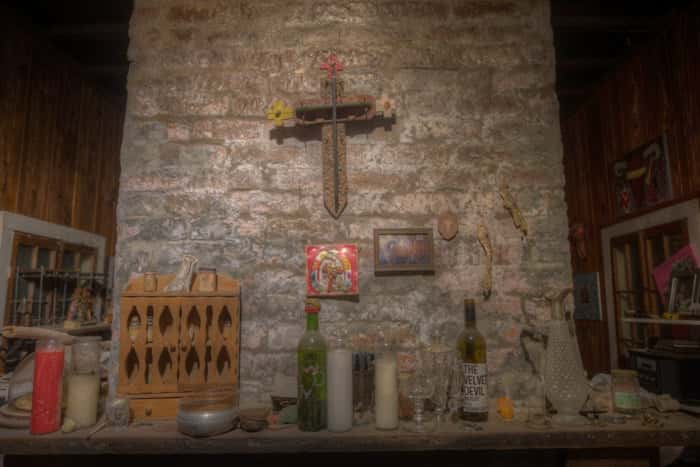 A Photo of an alter at 1022 Royal Street in haunted New Orleans, Ghost City Tours